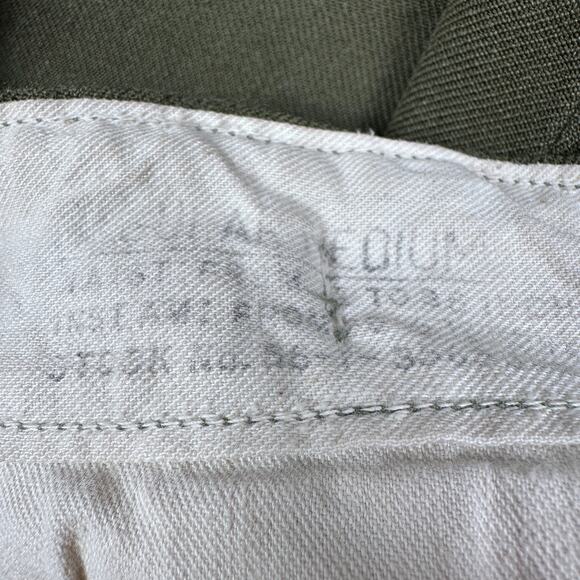 Vintage US Army M-1951 Wool Trousers Men’s Medium Green Military 1950s Pants - Picture 9 of 12